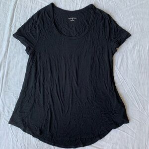 Merona Black Basic T-Shirt Size M
